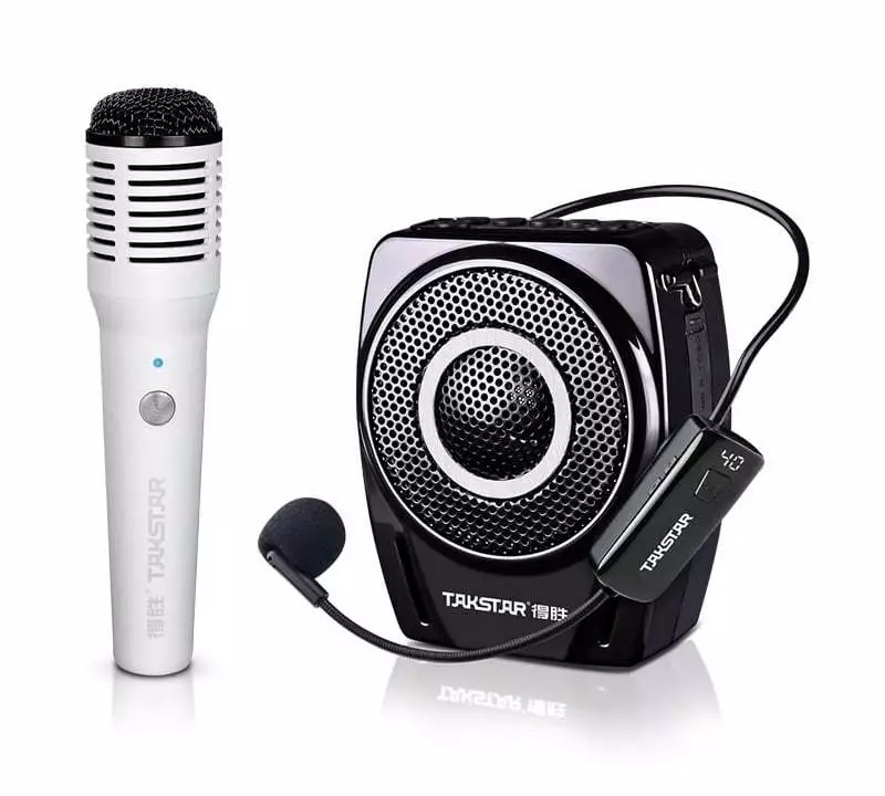 Loa trợ giảng sử dụng mic cài áo cầm tay E8W