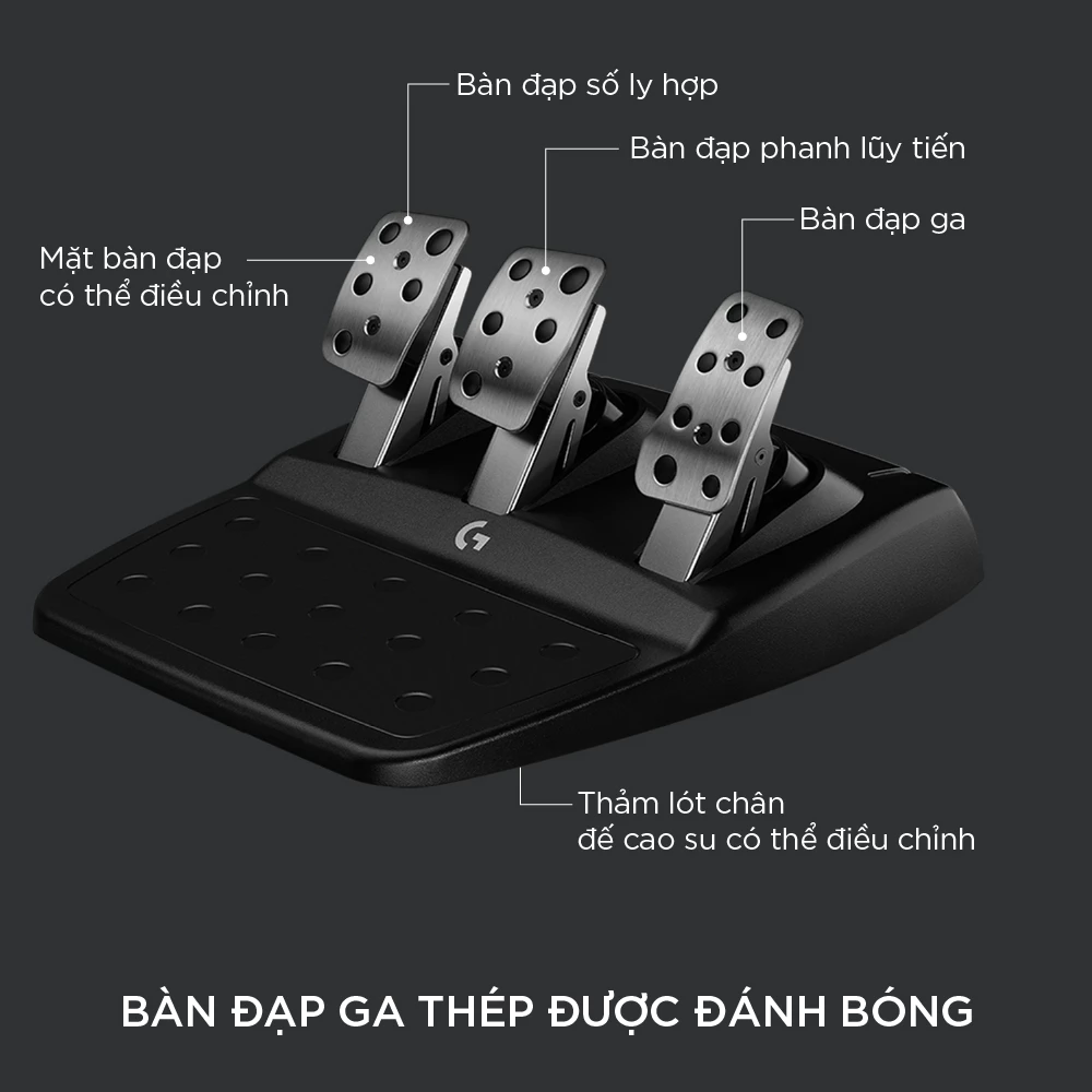 Vô lăng & bàn đạp chơi game Logitech G923 (941-000164)