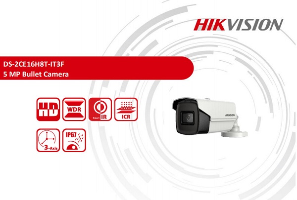 Hikvision Camera  HD-TVI Starlight  5MP DS-2CE16H8T-ITF