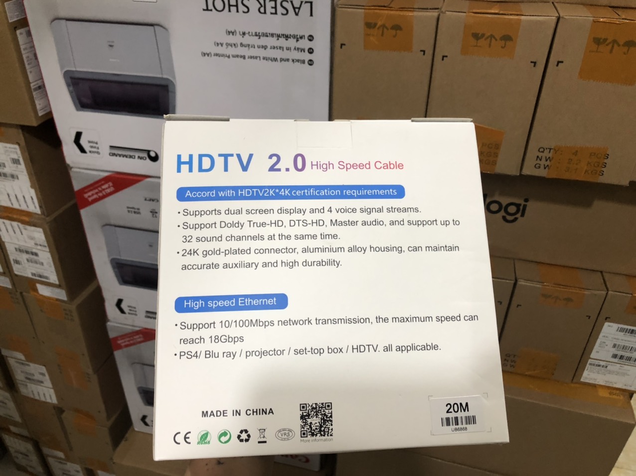 Dây HDMI Tomate 20m 4kx2k