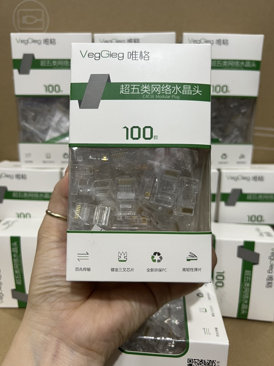 Hạt mạng cat 5 V-E003 Veggieg