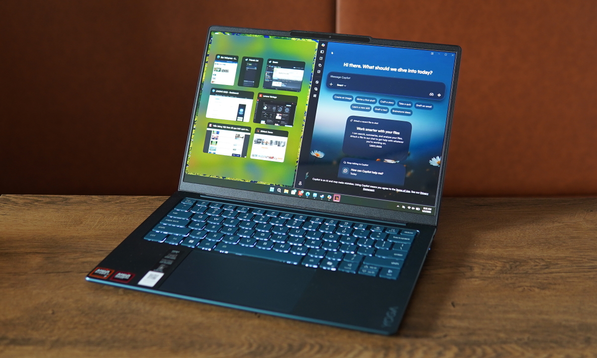 Laptop AI dùng chip AMD Ryzen, giá gần 40 triệu đồng