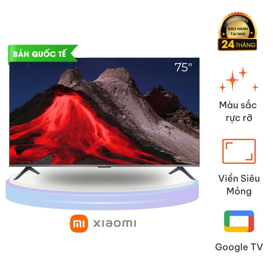Tivi Xiaomi 75 inch A Pro Google TV QLED 2026 – Bản Quốc Tế