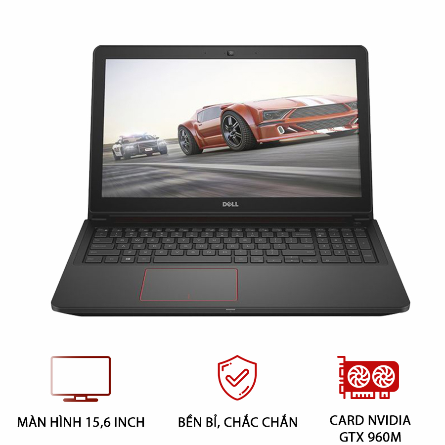 Laptop Gaming cũ Dell Inspiron 7559 (i5-6300HQ | Ram 8GB | SSD 128GB + HDD 500GB | NVIDIA GeForce GTX 960M | 15,6 inch Full HD)