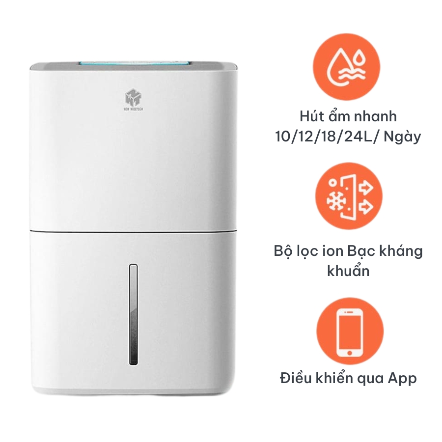 Máy hút ẩm không khí thông minh NEW WIDETECH (NWT) ( 10L - 12L – 18L – 24L - 30L - 60L)