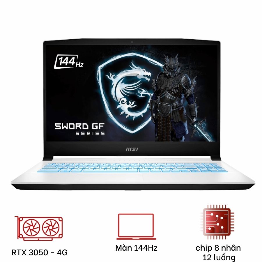 [Mới 100%] MSI Sword 15 2022 ( Core i5-12450H, 8GB, SSD 512GB, RTX 3050, 15.6' FHD 144Hz )