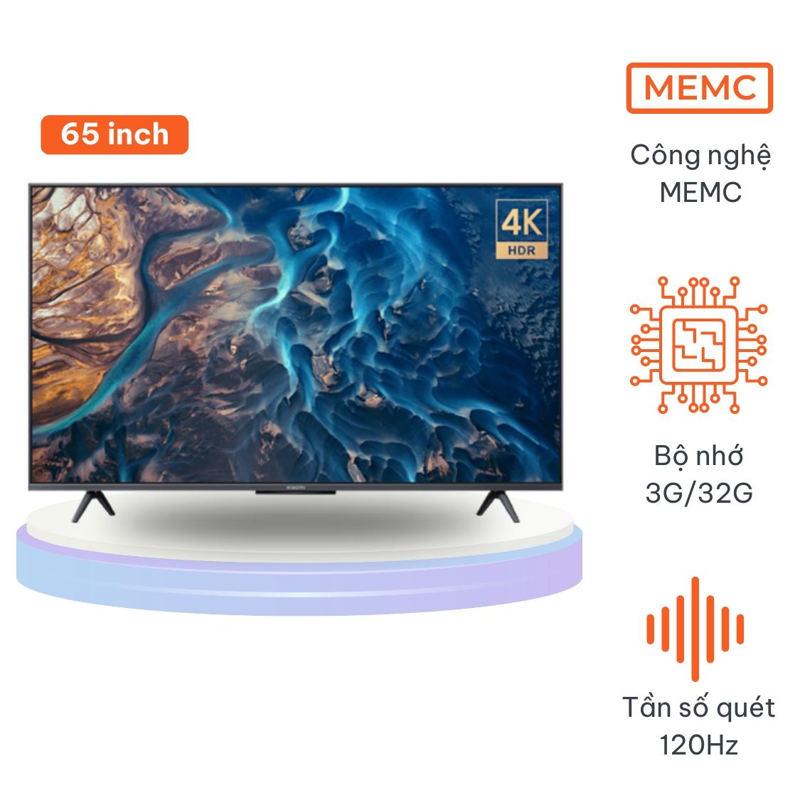 Tivi Xiaomi EA Pro65 65 inch (model 2024) - 4K, 120Hz, RAM 3GB