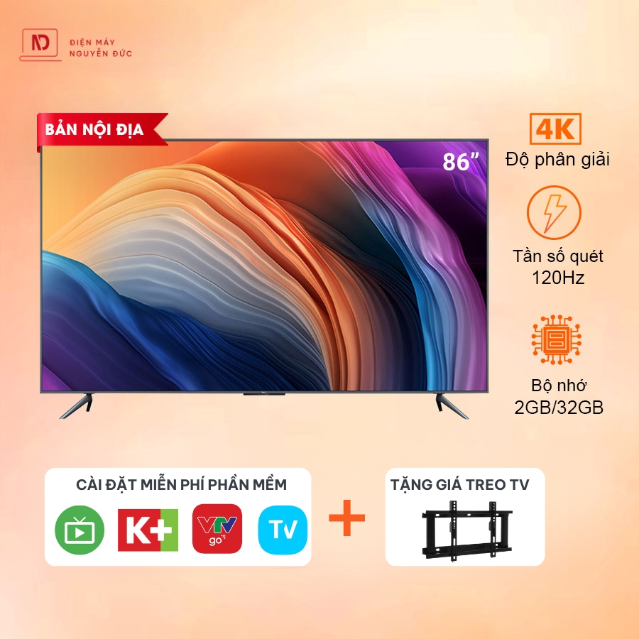 Tivi Xiaomi Redmi Max 86 inch - 4K, 120Hz , Chip A73