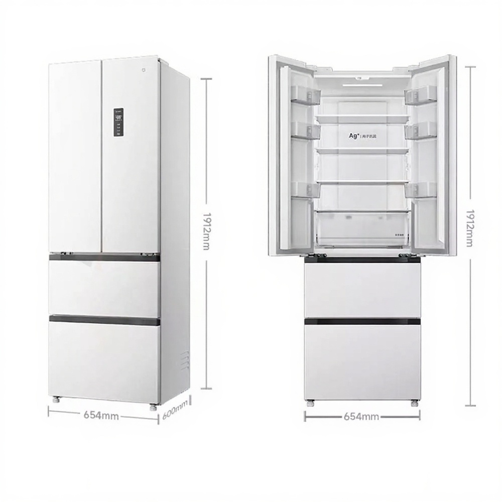 Tủ lạnh 4 cánh Xiaomi Mijia 400L BCD-400WFMBI – Kiểu Pháp