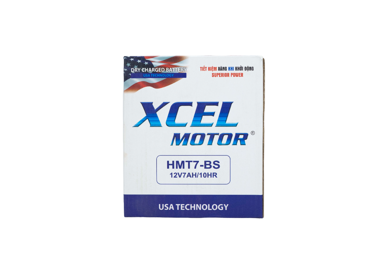 Ắc quy XCEL (SH, Lead cũ, SCR) 7 cao - Model: HMT7