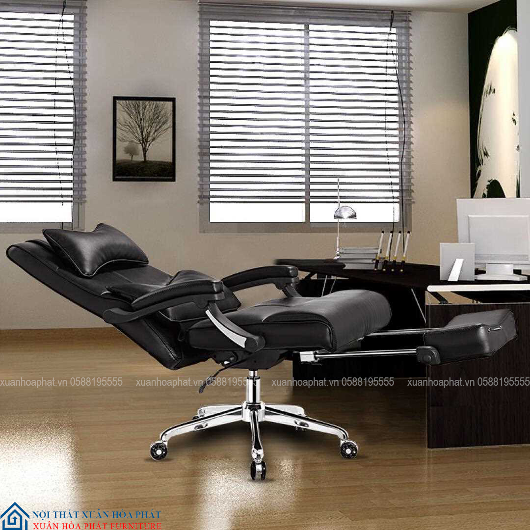 Ghế Giám Đốc Thư Giãn Đen D006_D