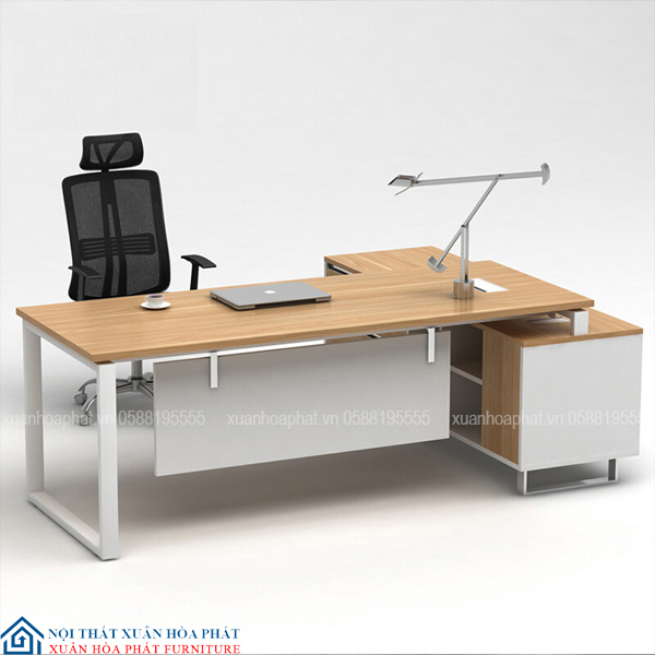 Bàn Giám Đốc Hiện Đại Chân Sắt Chữ L BGD_01