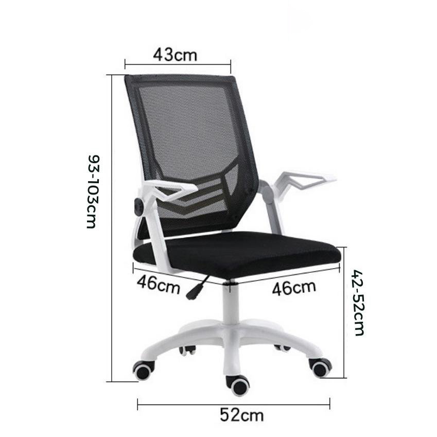 Ghế Văn Phòng Tay Gập Chân Xoay GHE_VP680