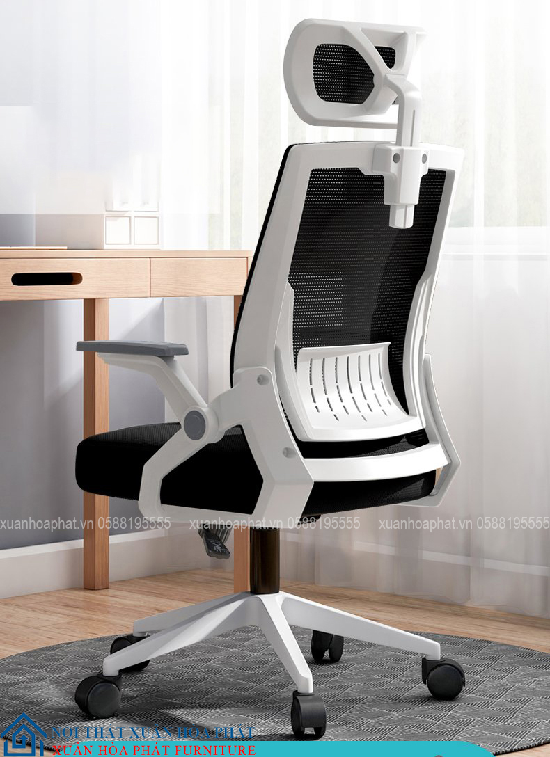 Ghế Văn Phòng Cao Cấp TMS04 Trắng