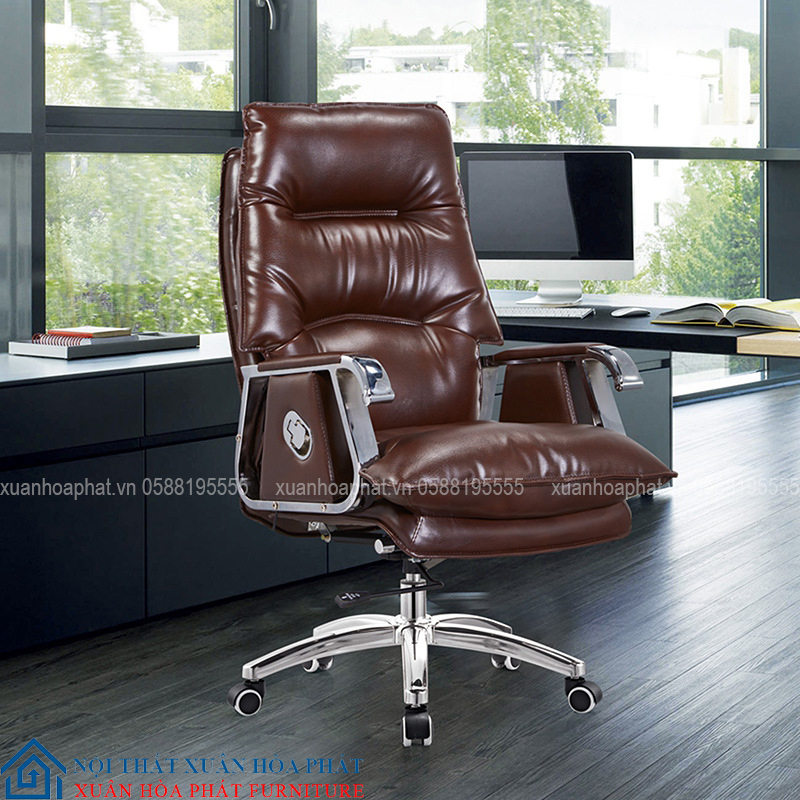 Ghế Giám Đốc Có Ngả GD36 Nâu
