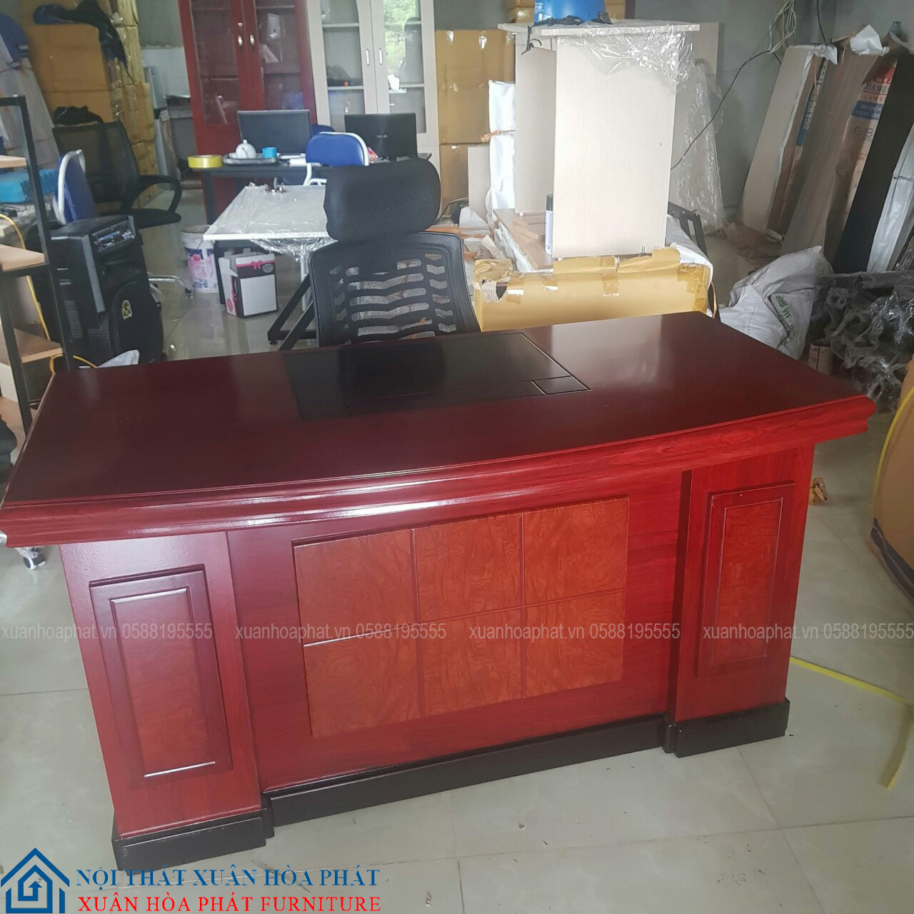 Bàn Giám Đốc 80x1m6 Gỗ Công Nghiệp Không Hộc BGD_160