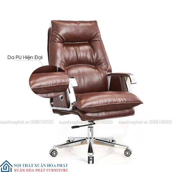 Ghế Giám Đốc Có Ngả GD36 Nâu