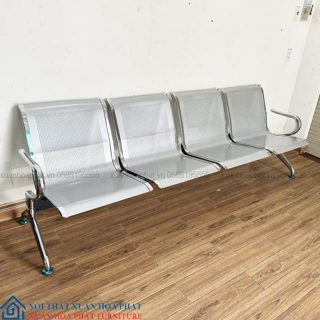 Ghế Băng Chờ / Ghế Phòng Chờ 4 Chỗ Thép Mạ Nhập Khẩu BC_02