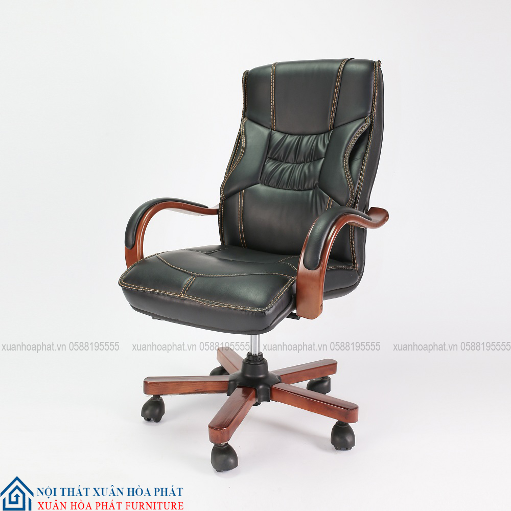 Ghế Văn Phòng Gỗ Uốn Chân Xoay TP83