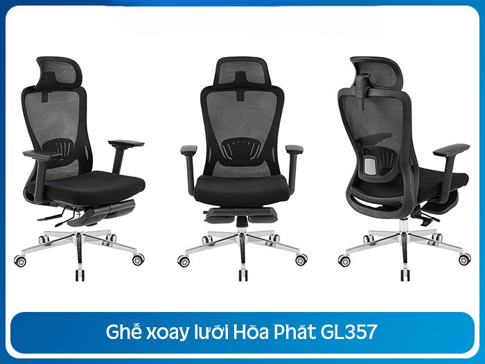 Ghế Xoay Văn Phòng, Ghế CTH Lưới Cao Cấp GL357