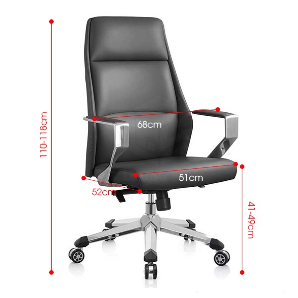 Ghế Giám Đốc Da Cao Cấp GD35-Black