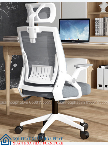 Ghế Văn Phòng Cao Cấp TMS04 Xám