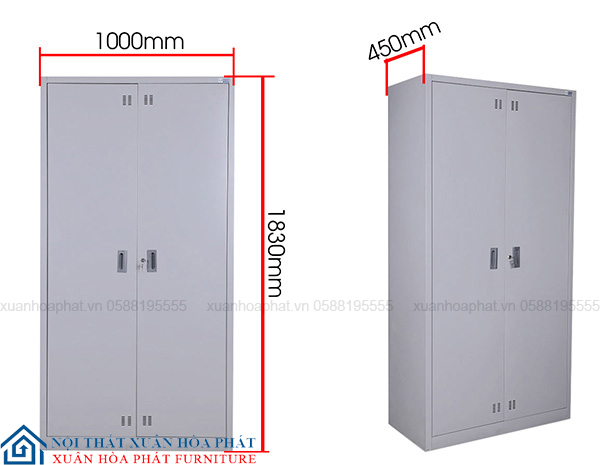 Tủ Tài Liệu, Tủ Văn Phòng 2 Cánh Sắt K2S-HS
