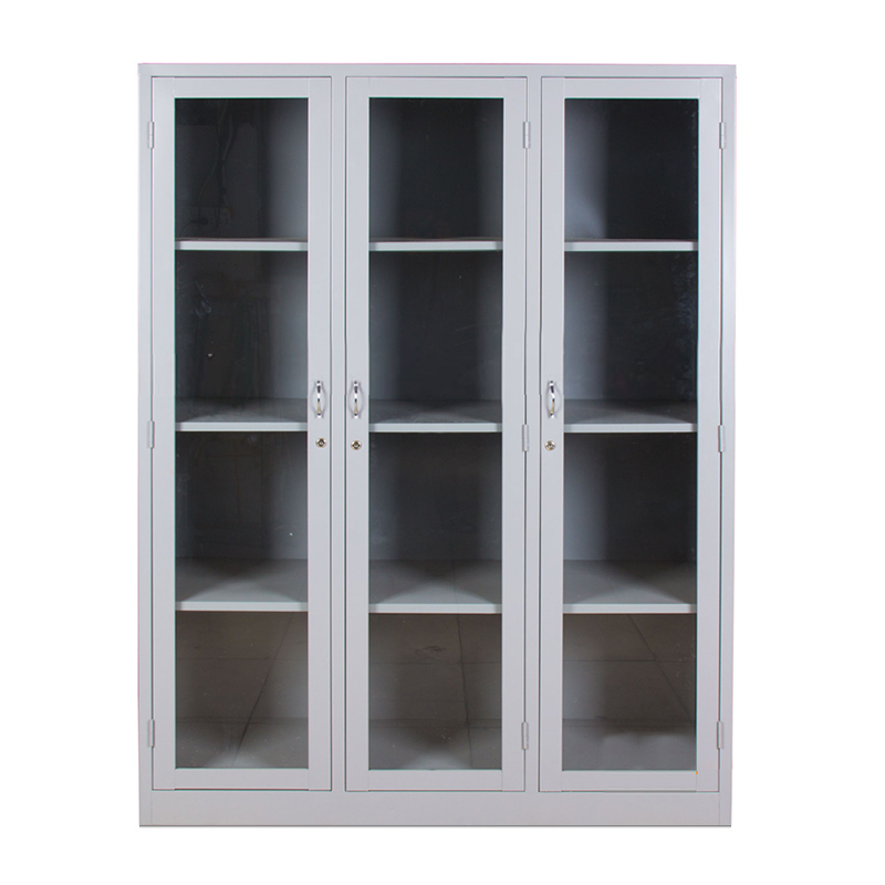 Tủ Hồ Sơ Sắt 3 Khoang Kính Trong Suốt K7(3BK)