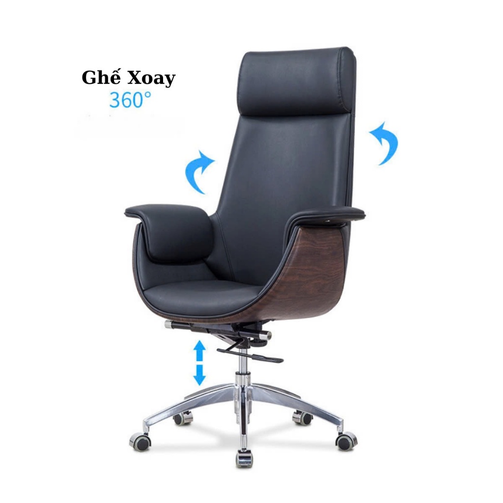 Ghế Giám Đốc Da Thiết Kế Công Thái Học GĐ_43