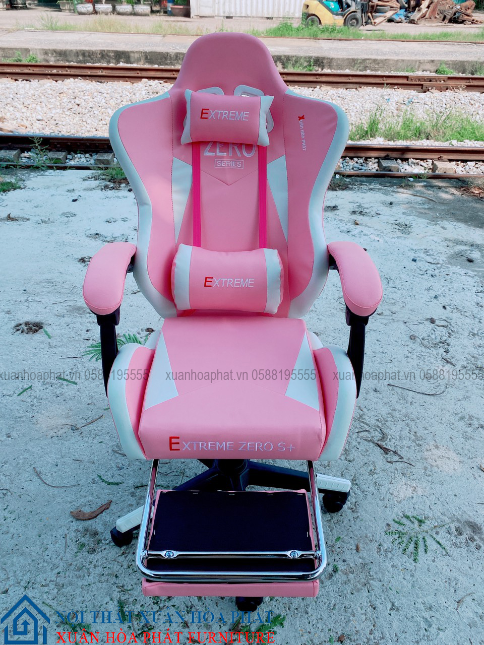 Ghế Gaming Zero S+ Gác Chân PINK