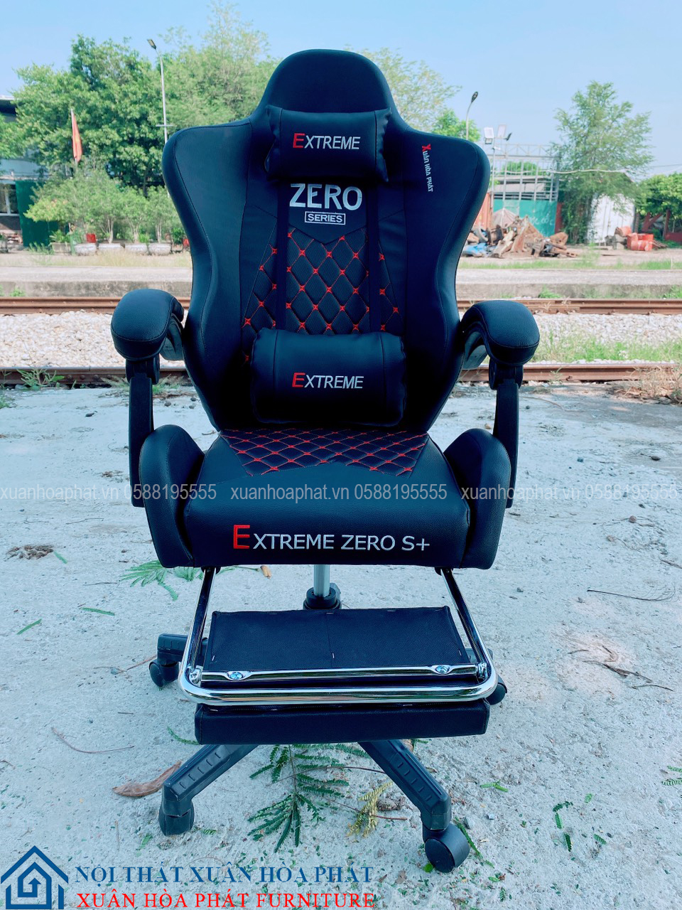 Ghế Gaming Zero S+ Gác Chân Black