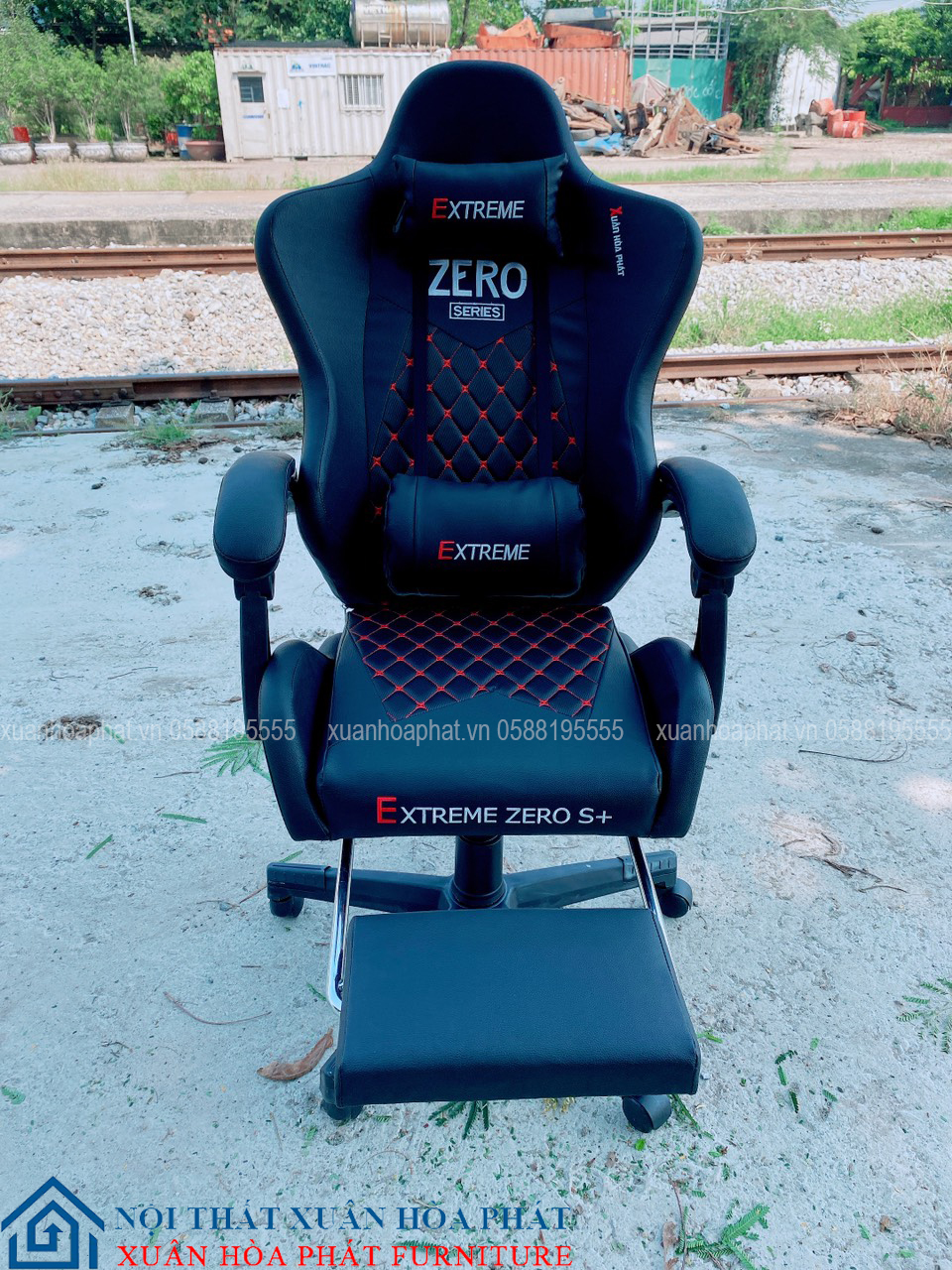 Ghế Gaming Zero S+ Gác Chân Black