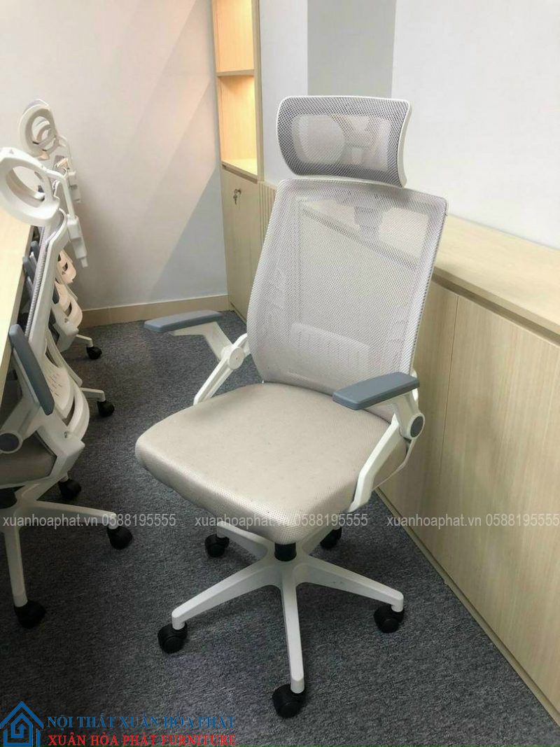 Ghế Văn Phòng Cao Cấp TMS04 Xám