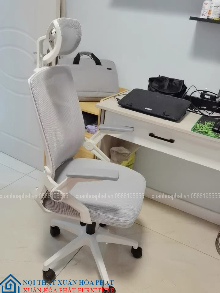 Ghế Văn Phòng Cao Cấp TMS04 Xám