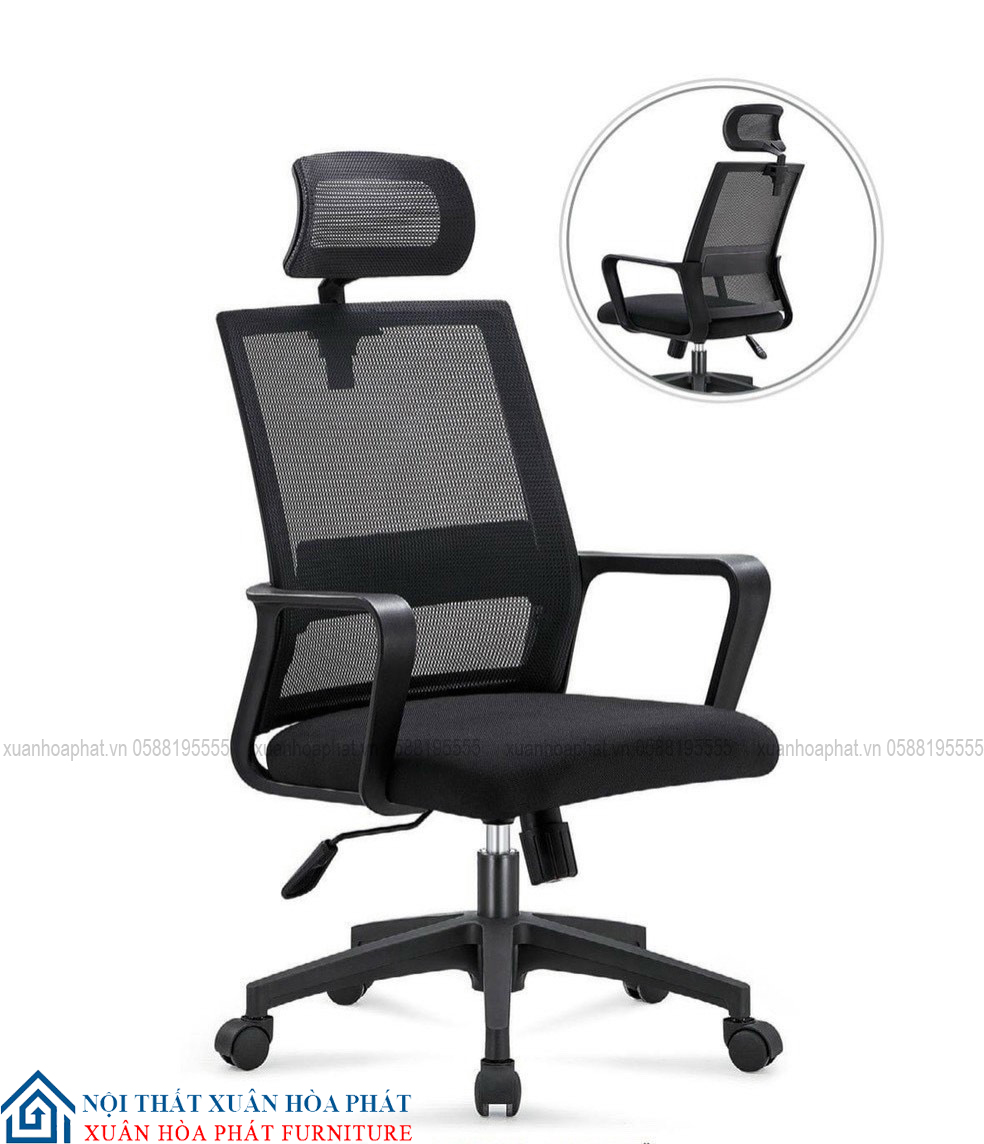 Ghế Văn Phòng, Ghế Xoay Tựa Đầu Chân Nhựa Thư Giãn GX_4003
