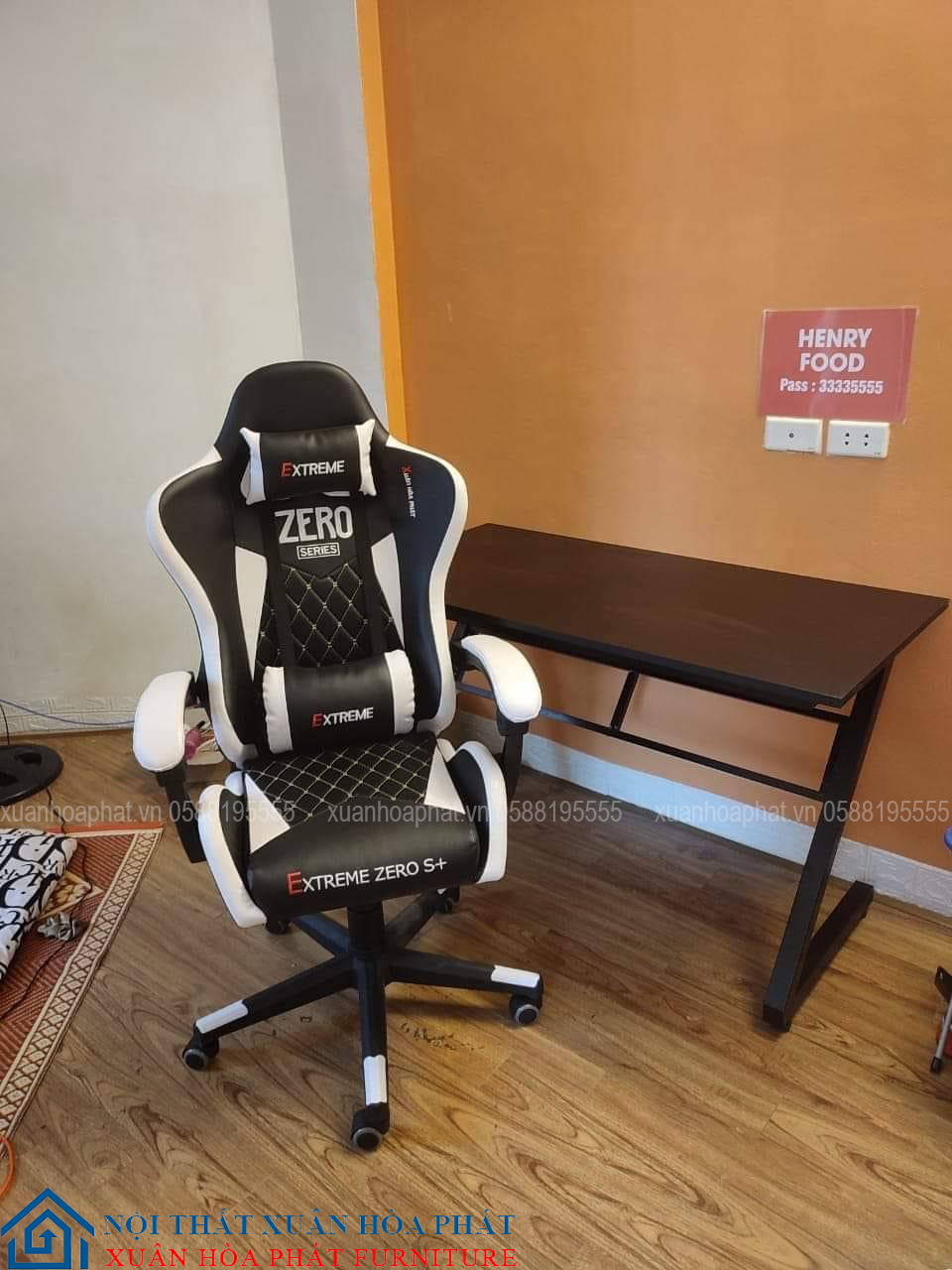 Ghế Gaming Extreme Zero S+ (WHITE-BLACK)