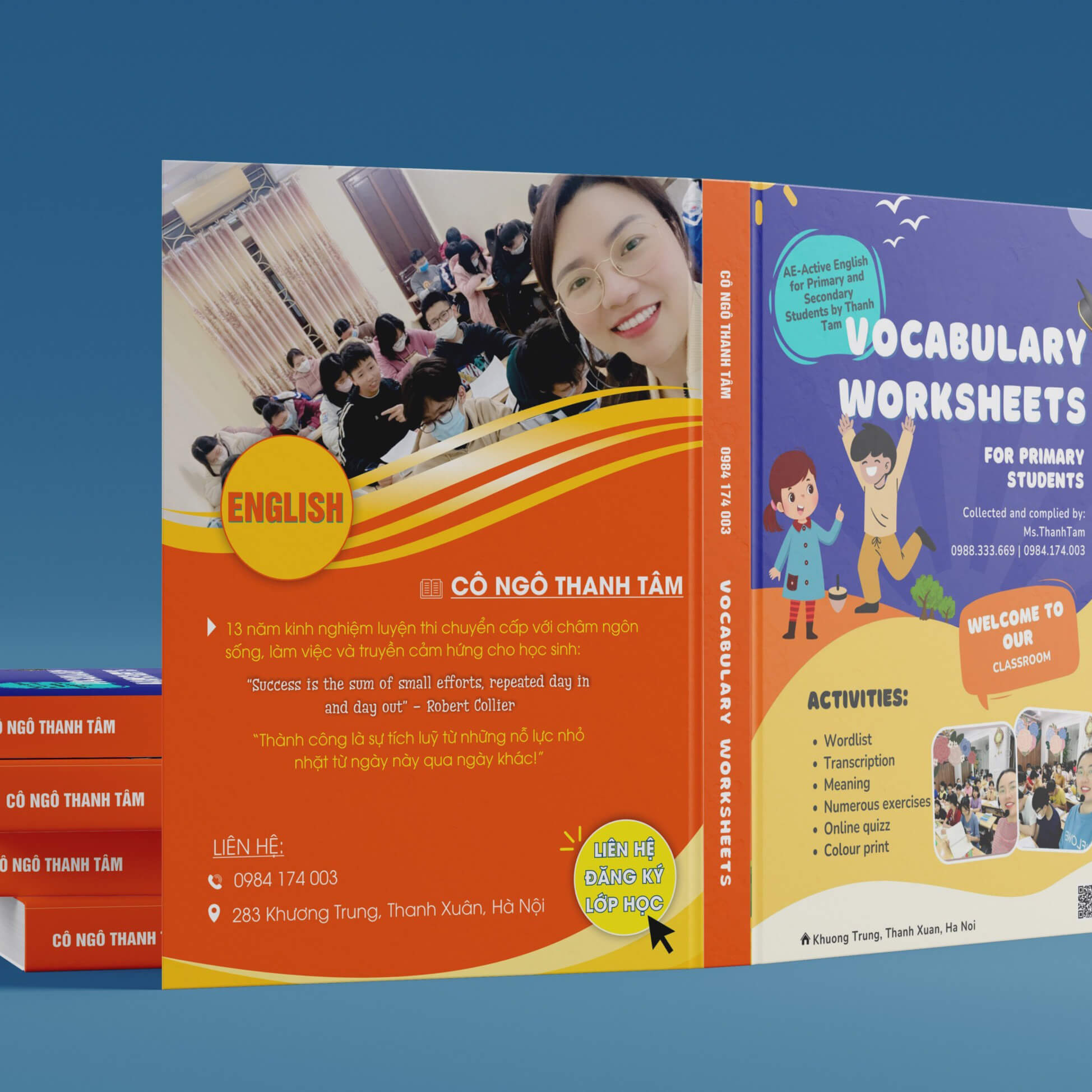 VOCABULARY WORKSHEETS FOR PRIMARY STUDENTS tập 1,2