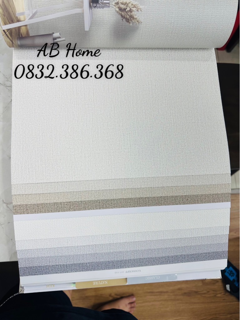 GIẤY DÁN TƯỜNG HÀN QUỐC TRƠN 1 cuộn 15m2