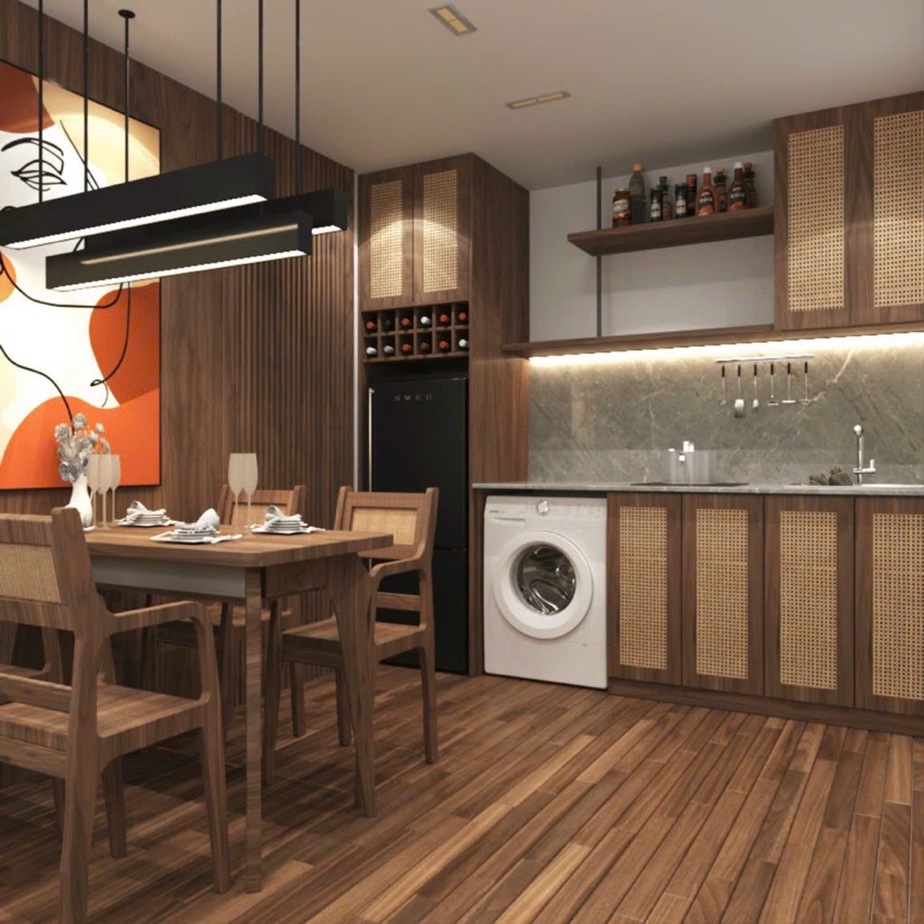 COMBO BẾP MDF CHỐNG ẨM ĐỤNG TRẦN