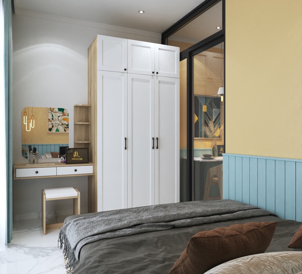 Tủ Quần Áo Gỗ MDF Cánh Pano