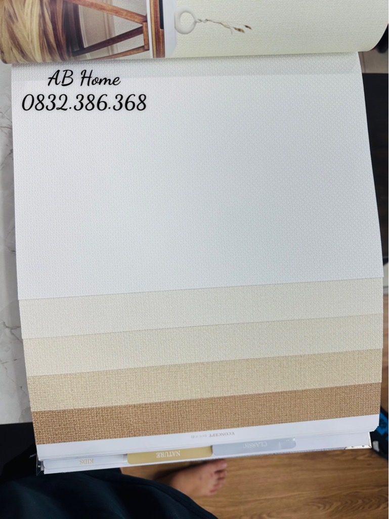 GIẤY DÁN TƯỜNG HÀN QUỐC TRƠN 1 cuộn 15m2