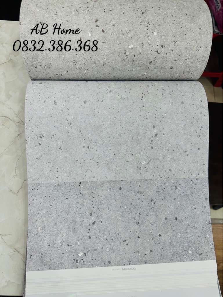 GIẤY DÁN TƯỜNG HÀN QUỐC Tone xi măng 1 cuộn 15m2