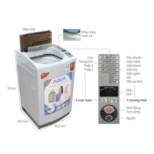 Máy giặt Aqua 7.2 KG AQW-S72CT(H2)