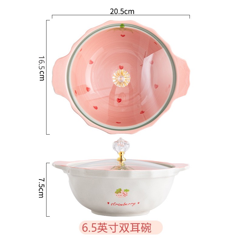 Bộ tim lượn dâu hồng