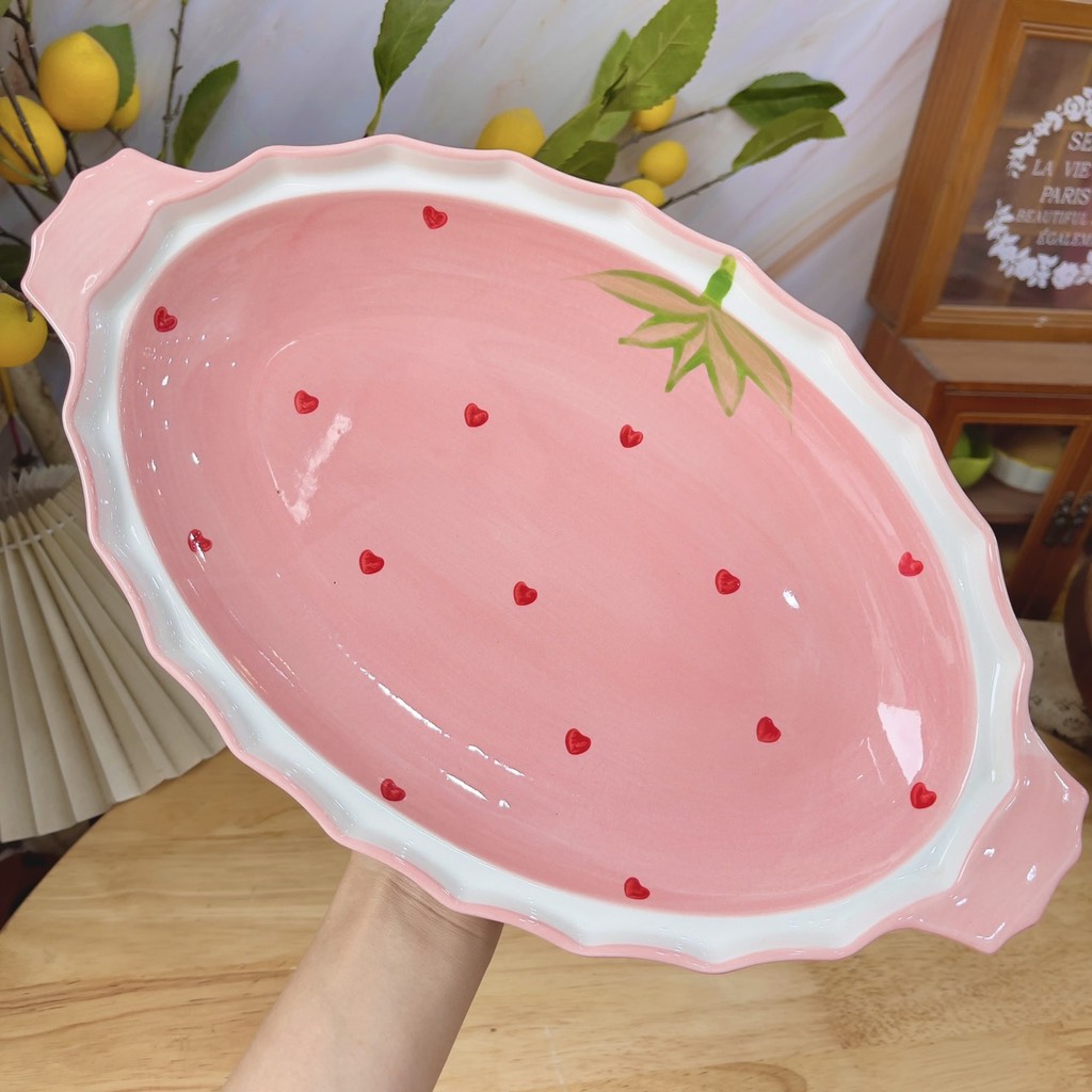 Bộ tim lượn dâu hồng