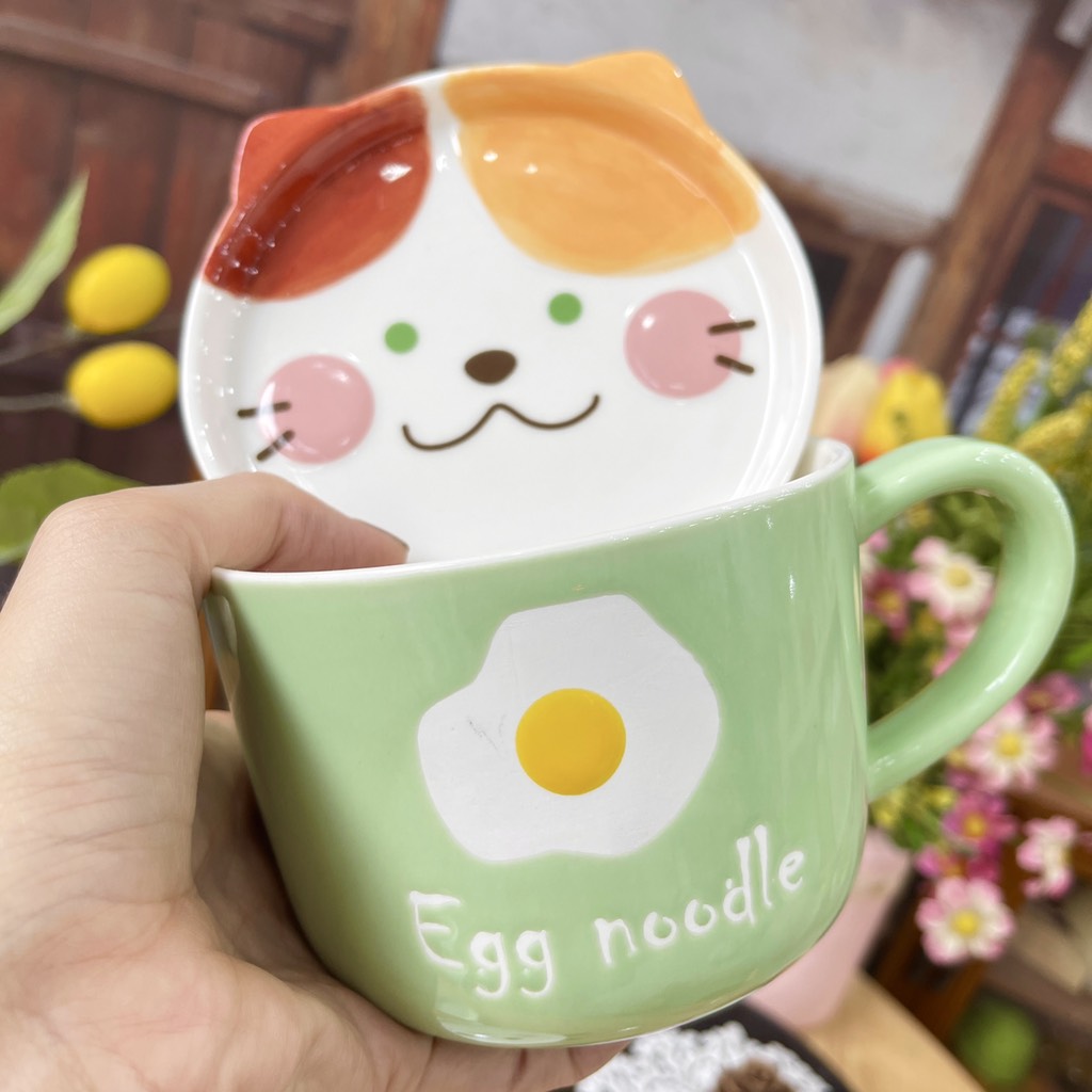 Cốc thú kèm nắp(bộ 3)