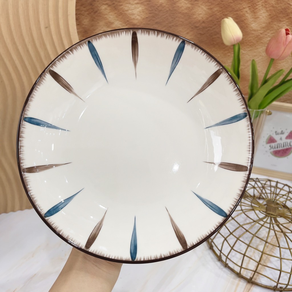 Bộ kẻ sọc xanh nâu