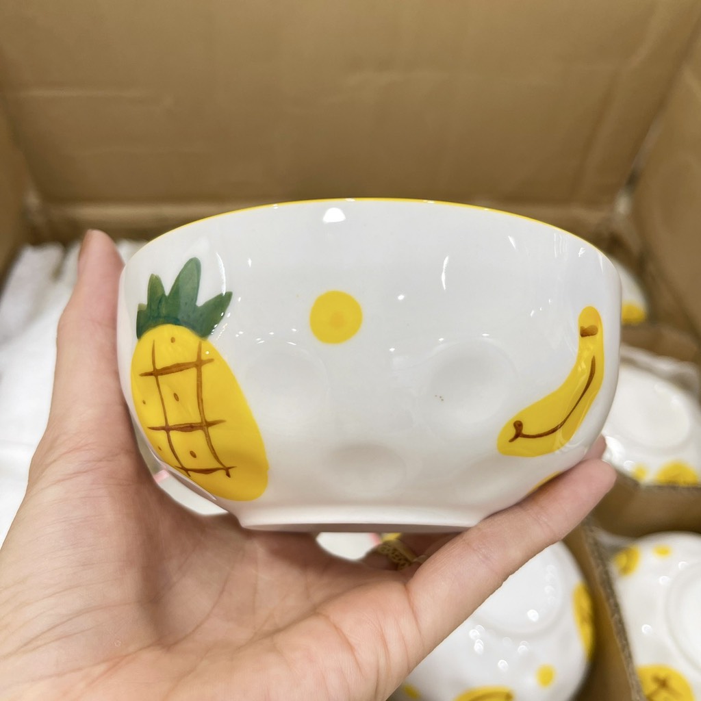 Bát cơm hoa quả bộ 4