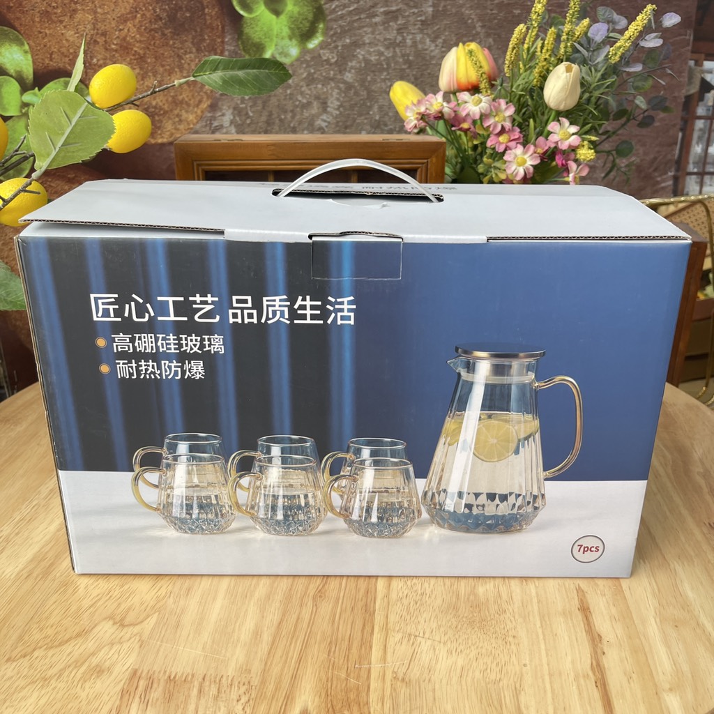 Bộ bình nước hổ phách
