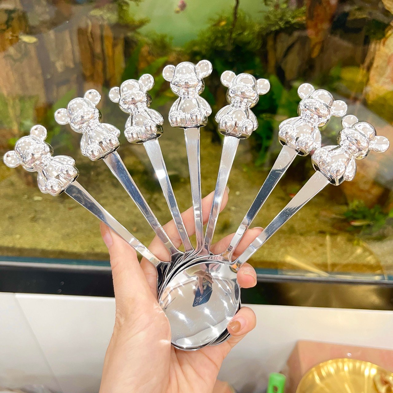 Thìa,Dĩa Gấu Bạc